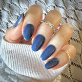 Royal Cobalt Shimmer Nail Wraps