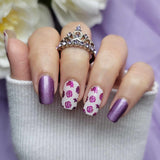 Violet Roses Overlay Nail Wraps