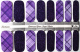 Purple Plaid Nail Wraps