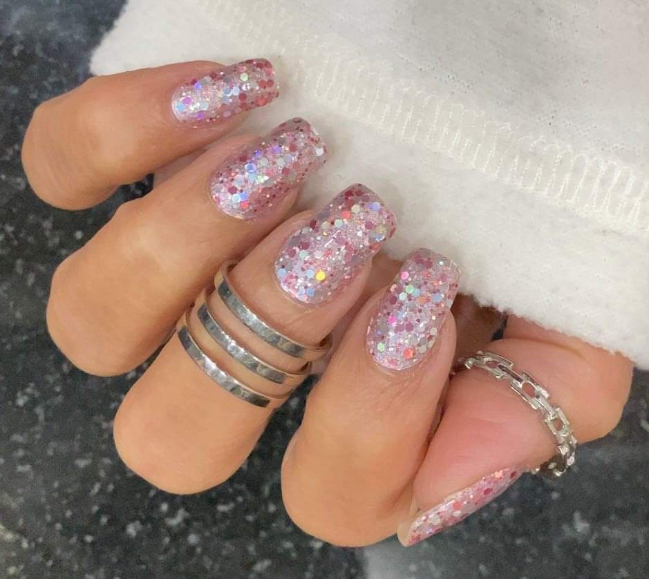 Pink Crystals Nail Wraps – Lovely Hello