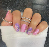 Pink Promise Plaid Nail Wraps