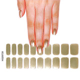 NEW Satin Gold Deluxe Semi-Cured Gel Nail Strips