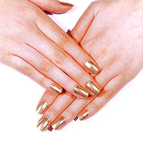 NEW Satin Gold Deluxe Semi-Cured Gel Nail Strips