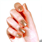 NEW Satin Gold Deluxe Semi-Cured Gel Nail Strips