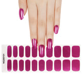 Pink Shimmer Deluxe Semi-Cured Gel Nail Strips