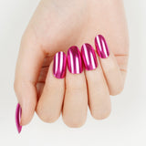 Pink Shimmer Deluxe Semi-Cured Gel Nail Strips