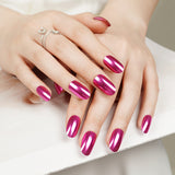Pink Shimmer Deluxe Semi-Cured Gel Nail Strips