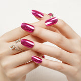 Pink Shimmer Deluxe Semi-Cured Gel Nail Strips