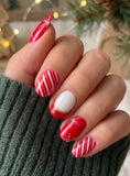Scarlet Snowflakes Nail Wraps