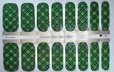 Emerald Plaid Nail Wraps