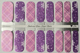 Sugar Plum Plaid Nail Wraps