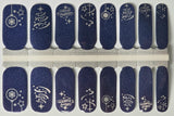 Blue Christmas Nail Wraps