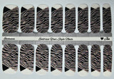 Gatsby Zebra French Nail Wraps