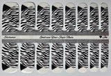 Zebra French Nail Wraps