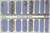 Dusty Blue Linen Nail Wraps