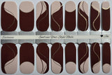 Mocha Latte Swirl Nail Wraps