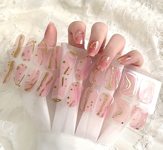 Golden Blush EZ Gel Nail Wraps (EZ2073)