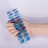 NEW! Marbled Waves No Light Gel Nail Strips