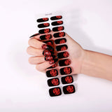 NEW! Roses After Dark No Light Gel Nail Strips