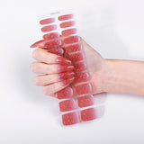 New! Sunset Sparkle No Light Gel Nail Strips