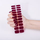 New! Midnight Merlot No Light Gel Nail Strips