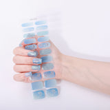 New! Glittering Sky No Light Gel Nail Strips