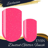 Neon Pink Glitz Nail Wraps