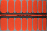 Neon Orange Glitz Nail Wraps
