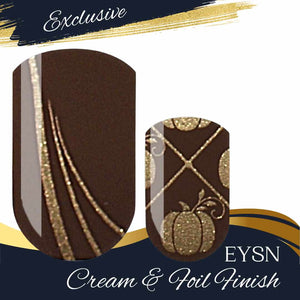 Golden Autumn Nail Wraps