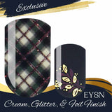 Ebony Plaid Nail Wraps