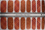 Amber Plaid Nail Wraps