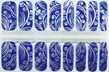 Silver Swirls Nail Wraps