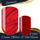 Red Whirl Nail Wraps