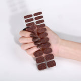 NEW! Chocolate Stardust No Light Gel Nail Strips