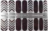 Crimson Chevron Nail Wraps