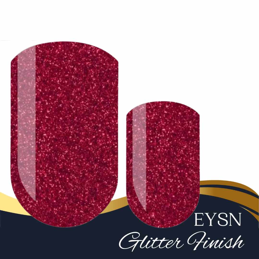 Cranberry Glitz Nail Wraps – Embrace Your Style Nails LLC
