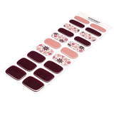 NEW Black Cherry Blossom Nail Wraps (NG657)