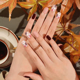 NEW Black Cherry Blossom Nail Wraps (NG657)