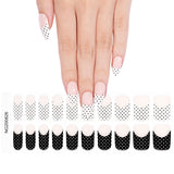 New! Ebony & Ivory Gel Nail Strips