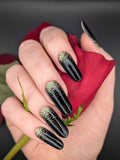 Golden Raven Nail Wraps
