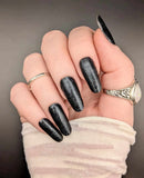 Black Glitter Nail Wraps