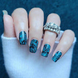 Midnight Blossoms Nail Wraps