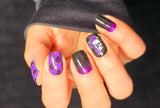 Skull Plaid Nail Wraps