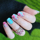 Blossoms Mint for You Nail Wraps