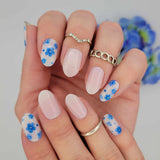 Forget Me Nots Gel Nail Wraps (NG190)