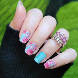 Blossoms Mint for You Nail Wraps