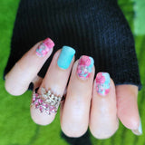 Blossoms Mint for You Nail Wraps