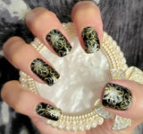 Blooming Midnight Nail Wraps