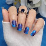 Cobalt Waverunner Nail Wraps