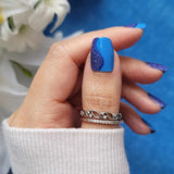 Cobalt Waverunner Nail Wraps